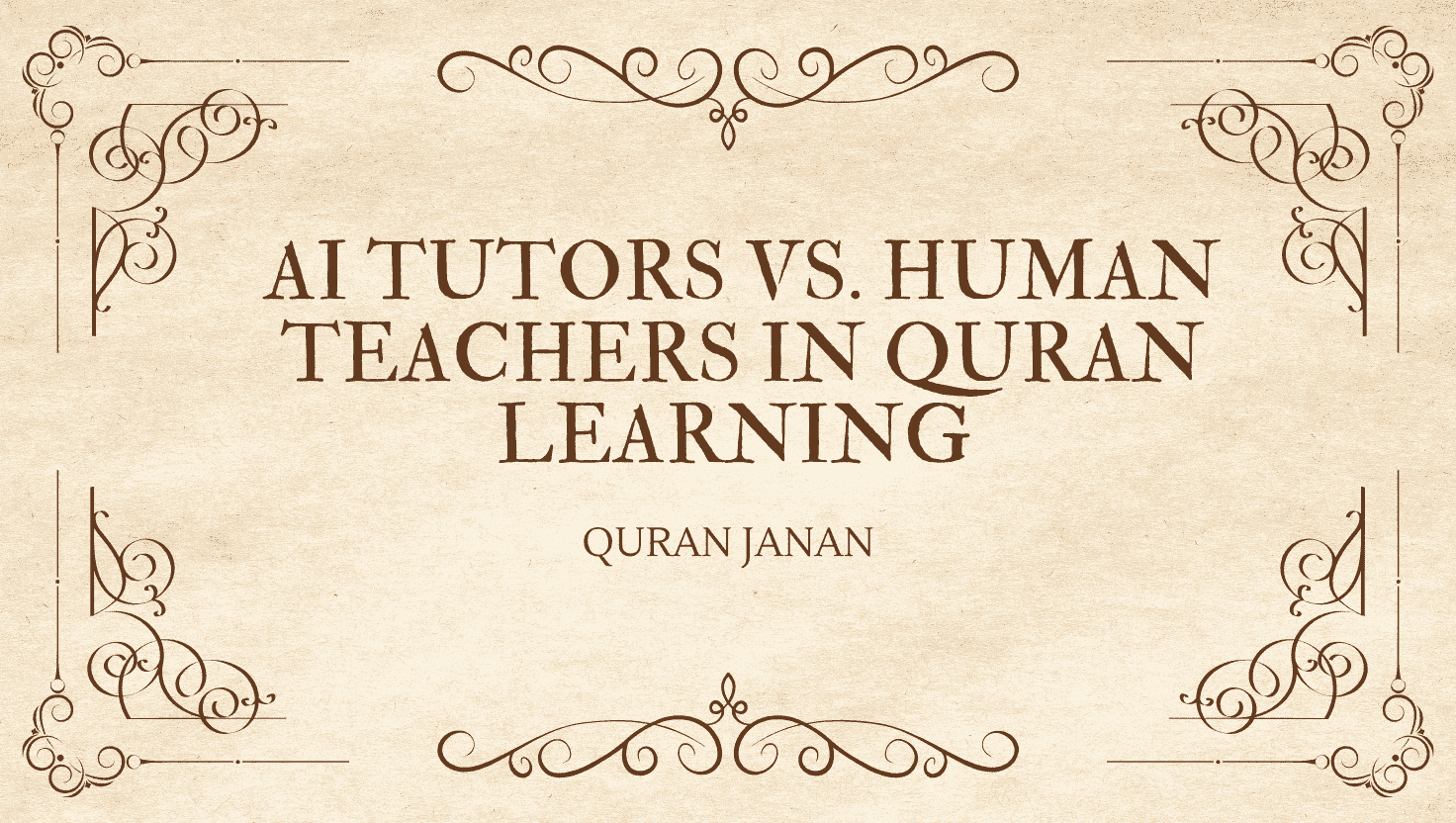 AI Tutors vs. Human Teachers in Quran Learning