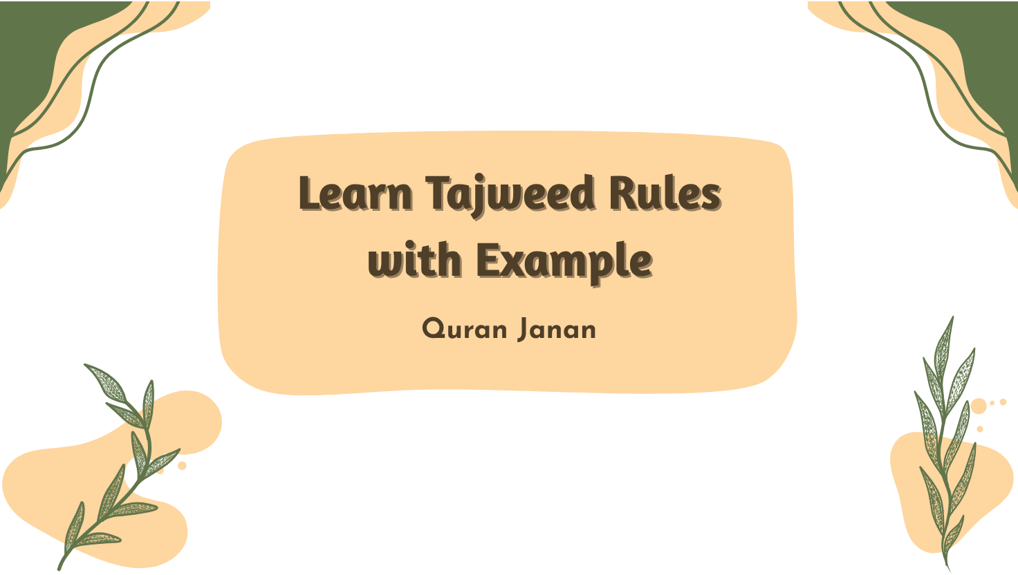 Learn Tajweed Rules with Example