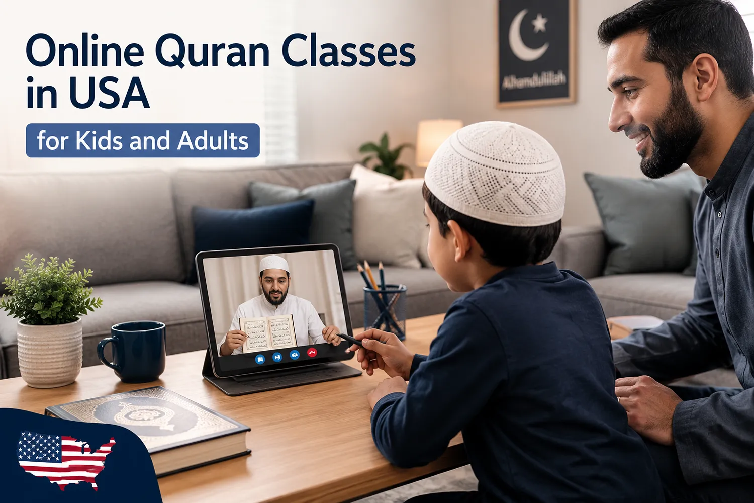 online Quran classes in USA with a female teacher for kids