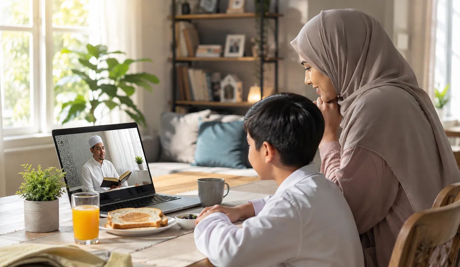 weekend online quran classes planned across a family weekend timetable